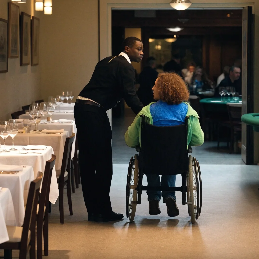 Bezbariérový vstup a prostor restaurace Dvůr Zelený